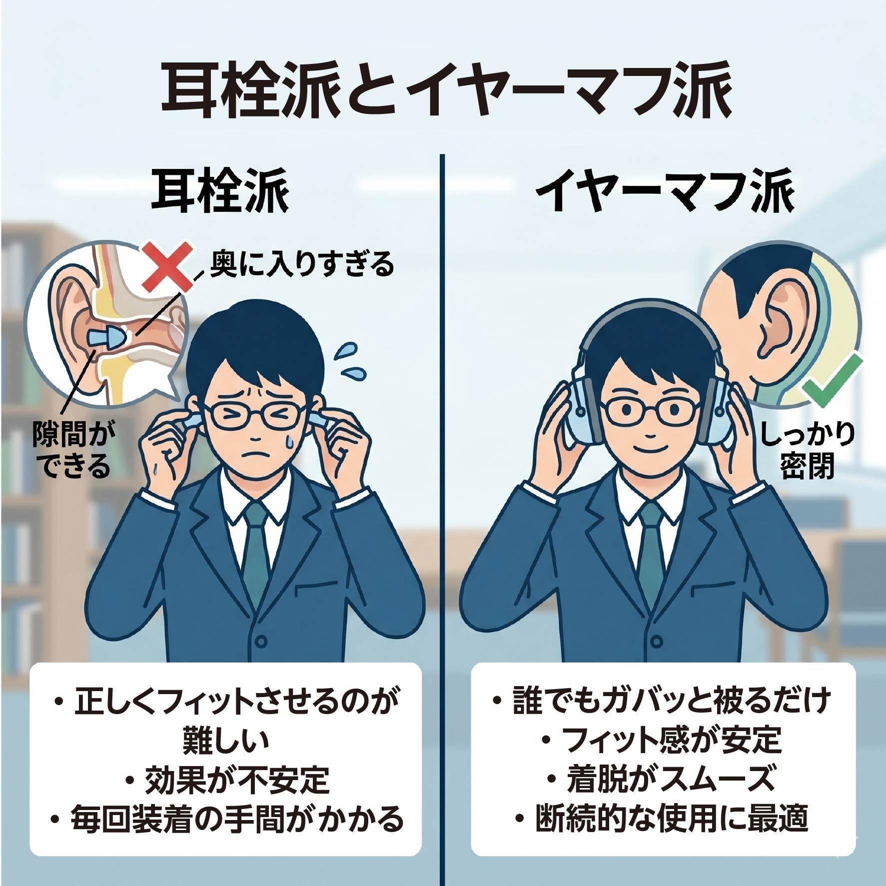 イヤーマフ装着イメージ